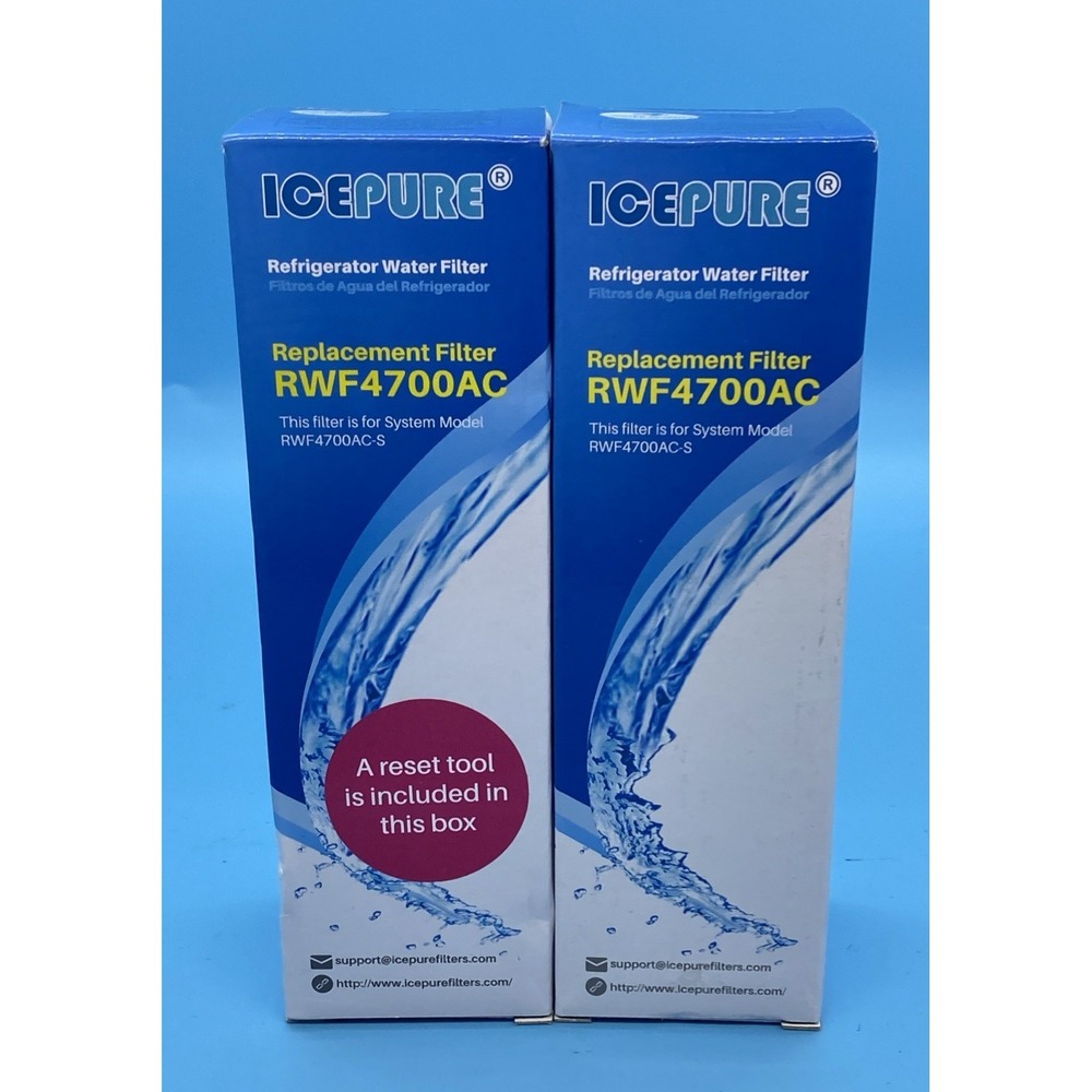 2 PK ICEPURE RWF4700AC LG & KENMORE Fridge Water Filter Replacement